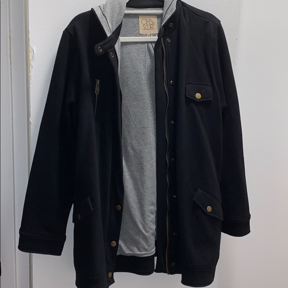 Hooded Hunter’s Jacket in Black